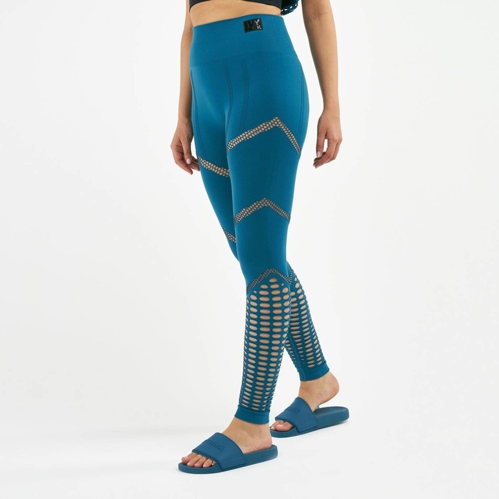 Ivy Park Seamless Mesh Leggings Teal XXS/XS